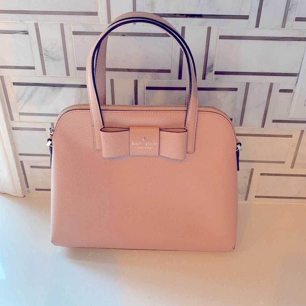 Kate Spade pale pink bow handbag